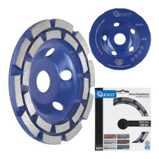 Круг алмазний шліфувальний 125мм подвійний GEKO(20)