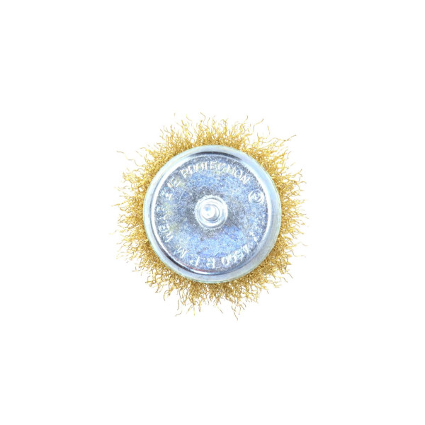 Латунна дротяна передня щітка 75 мм/3 дюйми зі штифтом (10/120)