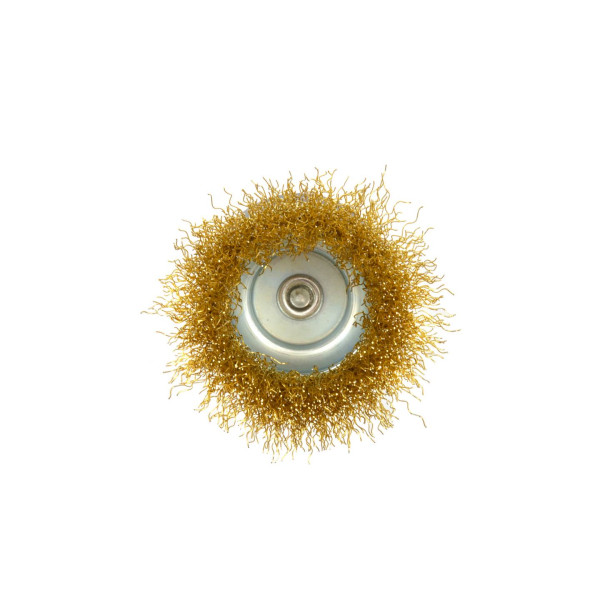 Латунна дротяна передня щітка 75 мм/3 дюйми зі штифтом (10/120)