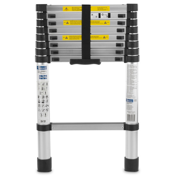 Алюмінієва телескопічна драбина 2,6 м 150 кг (1)