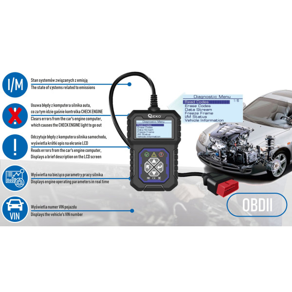 Діагностичний тестер OBDII T31 (40)