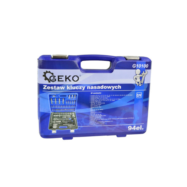 Набір торцевих ключів GEKO CRV 94шт (3)