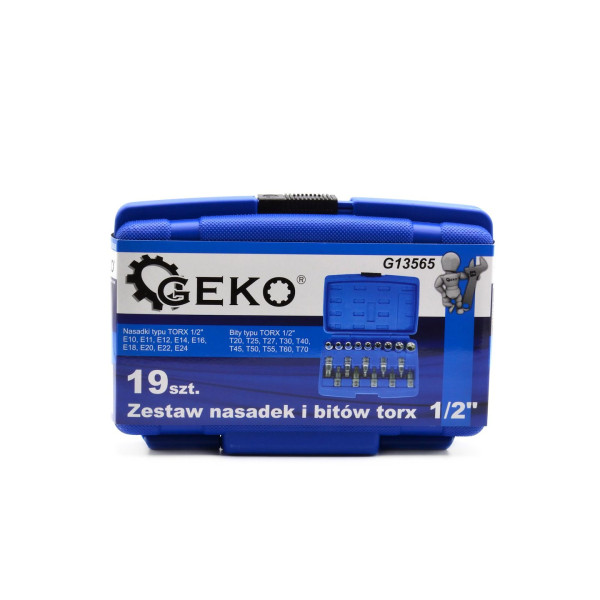Набір головок та біт Torx 1/2" 19 предм. (10)