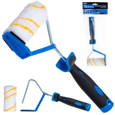 Валик малярний з ручкою 2K для фарбування вирізів – поліакриловий 10 см 30 мм fi-6 мм (50)