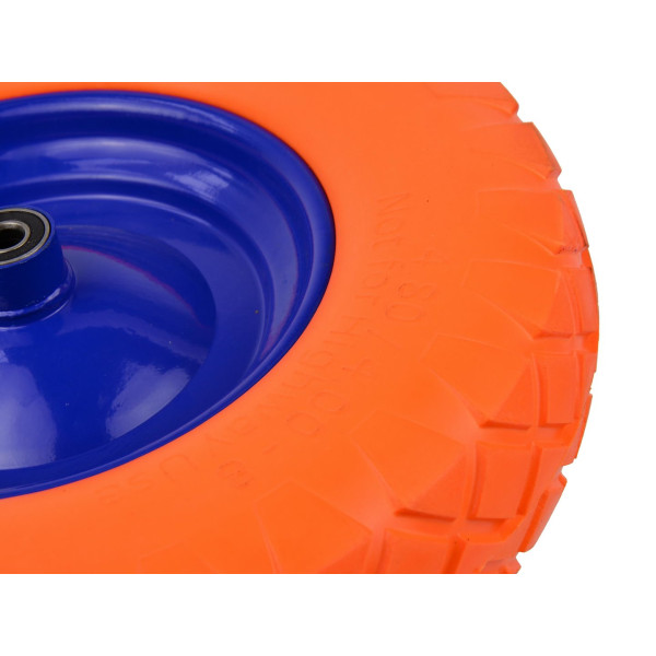 Колесо для тачки 4.00-8 повне PU помаранчеве/(5)