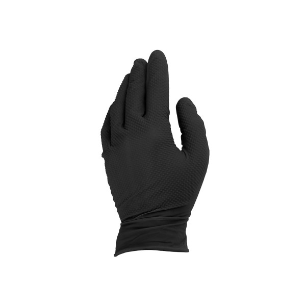 Рукавички нітрилові SOLID GRIP 50 шт. розмір XL чорні (10)