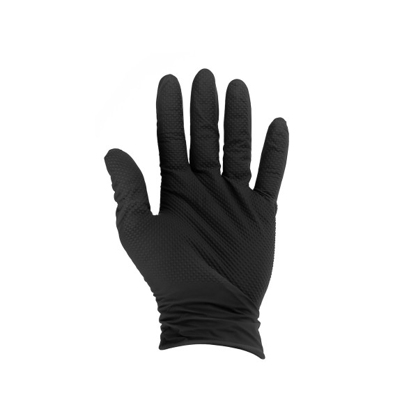 Рукавички нітрилові SOLID GRIP 50 шт. розмір XL чорні (10)