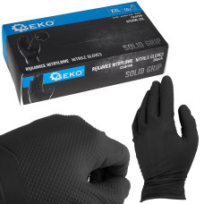 Рукавички нітрилові SOLID GRIP, 50 шт., розмір XXL, чорні (10)