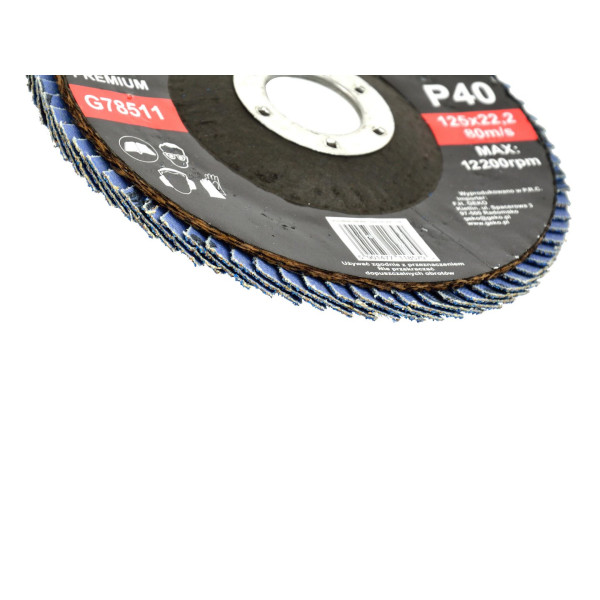 Диск пелюстковий "CYRKON" 125мм P40 GEKO PREMIUM (10/200)