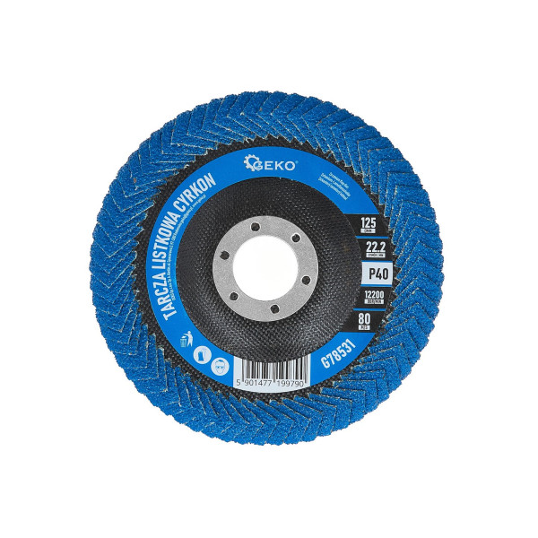 Пелюстковий диск CYRKON 125 мм P40 для шліфування зварних швів та кромок (5/100)
