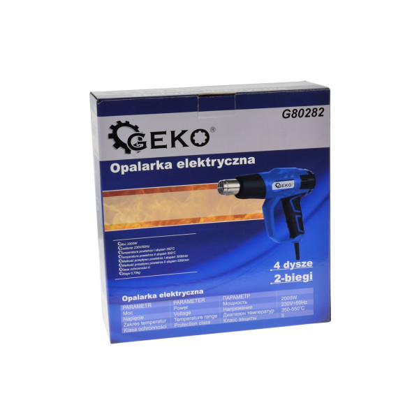 Електрична теплова гармата з ручкою 2000 Вт + форсунки (10)