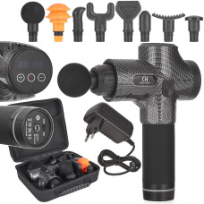 Масажний пістолет 100 Вт з кейсом + 8 масажних головок (10)