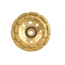 Алмазний сегментований подвійний диск для шліфування бетону 125 мм M14 Heidmann(50)
